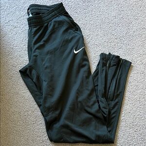 Nike Black Jogger Pants with White Swoosh